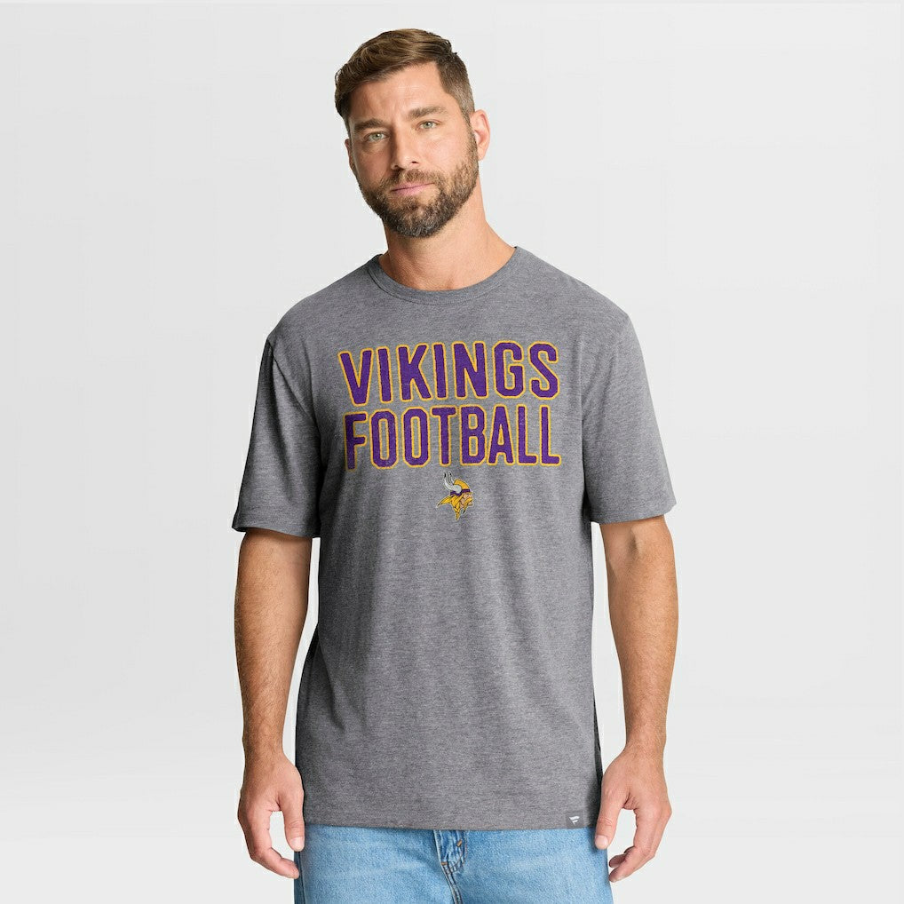 Minnesota Vikings First Down Tribute Tri-Blend T-Shirt - Heather Gray cheap