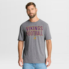 Minnesota Vikings First Down Tribute Tri-Blend T-Shirt - Heather Gray cheap