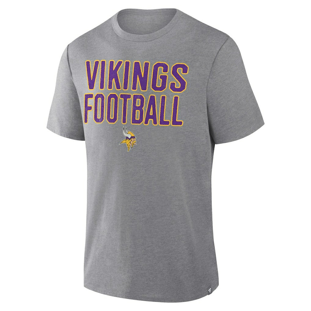 Minnesota Vikings First Down Tribute Tri-Blend T-Shirt - Heather Gray cheap