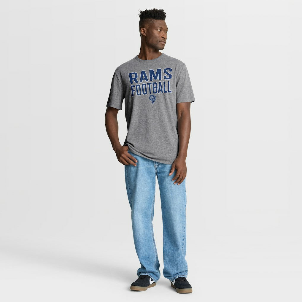 Los Angeles Rams First Down Tribute Tri-Blend T-Shirt - Heather Gray outlet