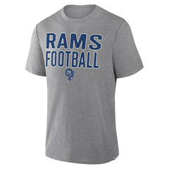 Los Angeles Rams First Down Tribute Tri-Blend T-Shirt - Heather Gray outlet