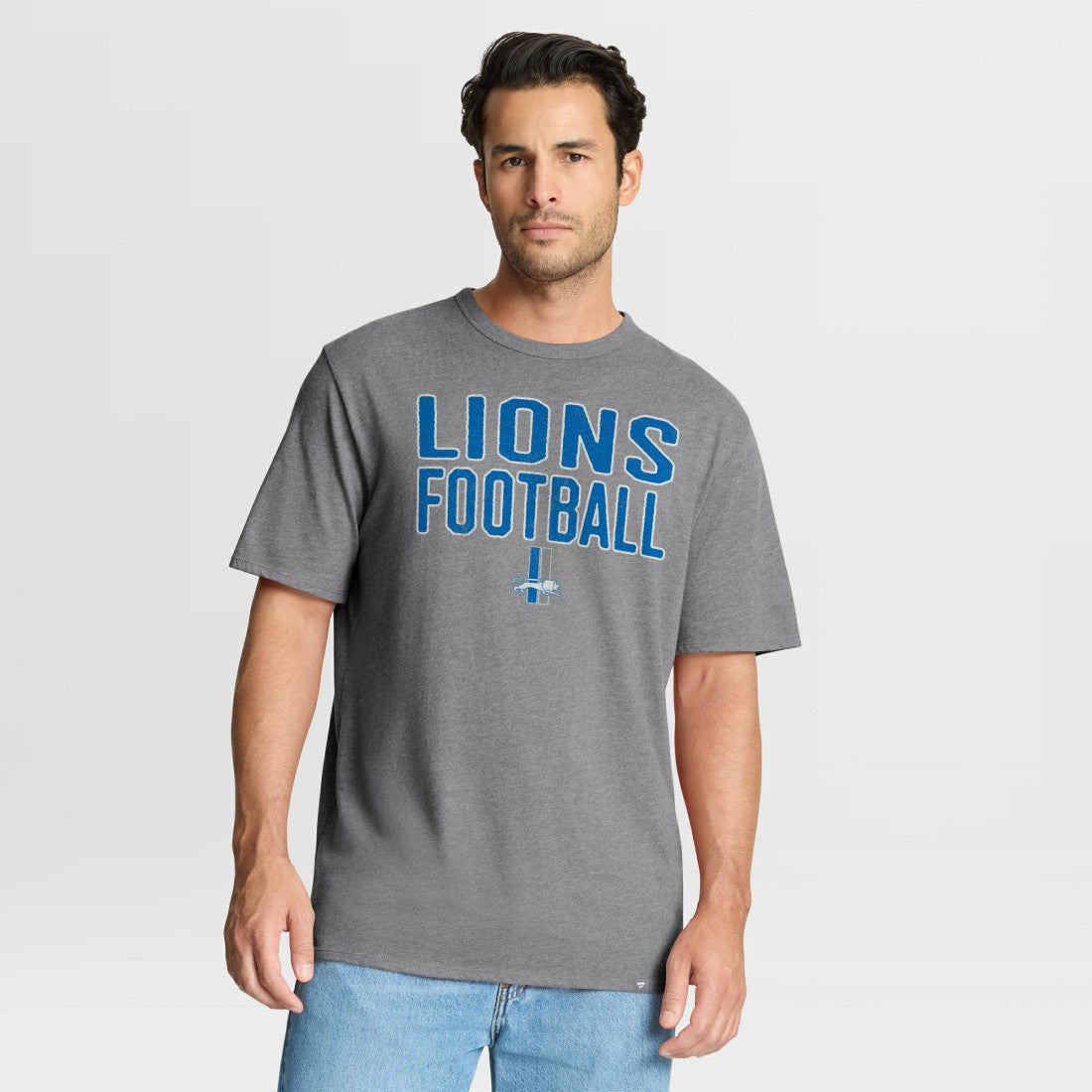 Detroit Lions First Down Tribute Tri-Blend T-Shirt - Heather Gray cheap