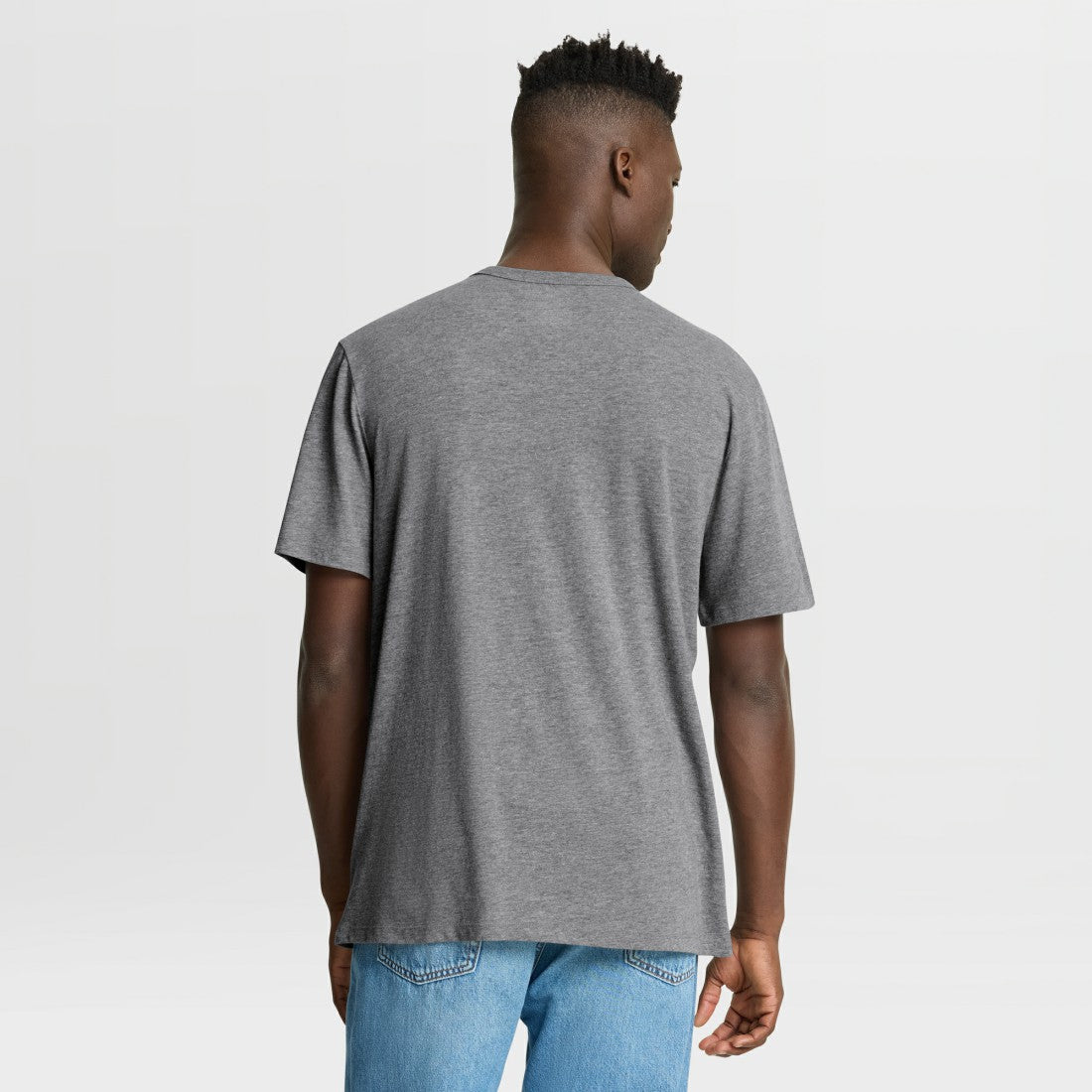 Denver Broncos First Down Tribute Tri-Blend T-Shirt - Heather Gray on sale