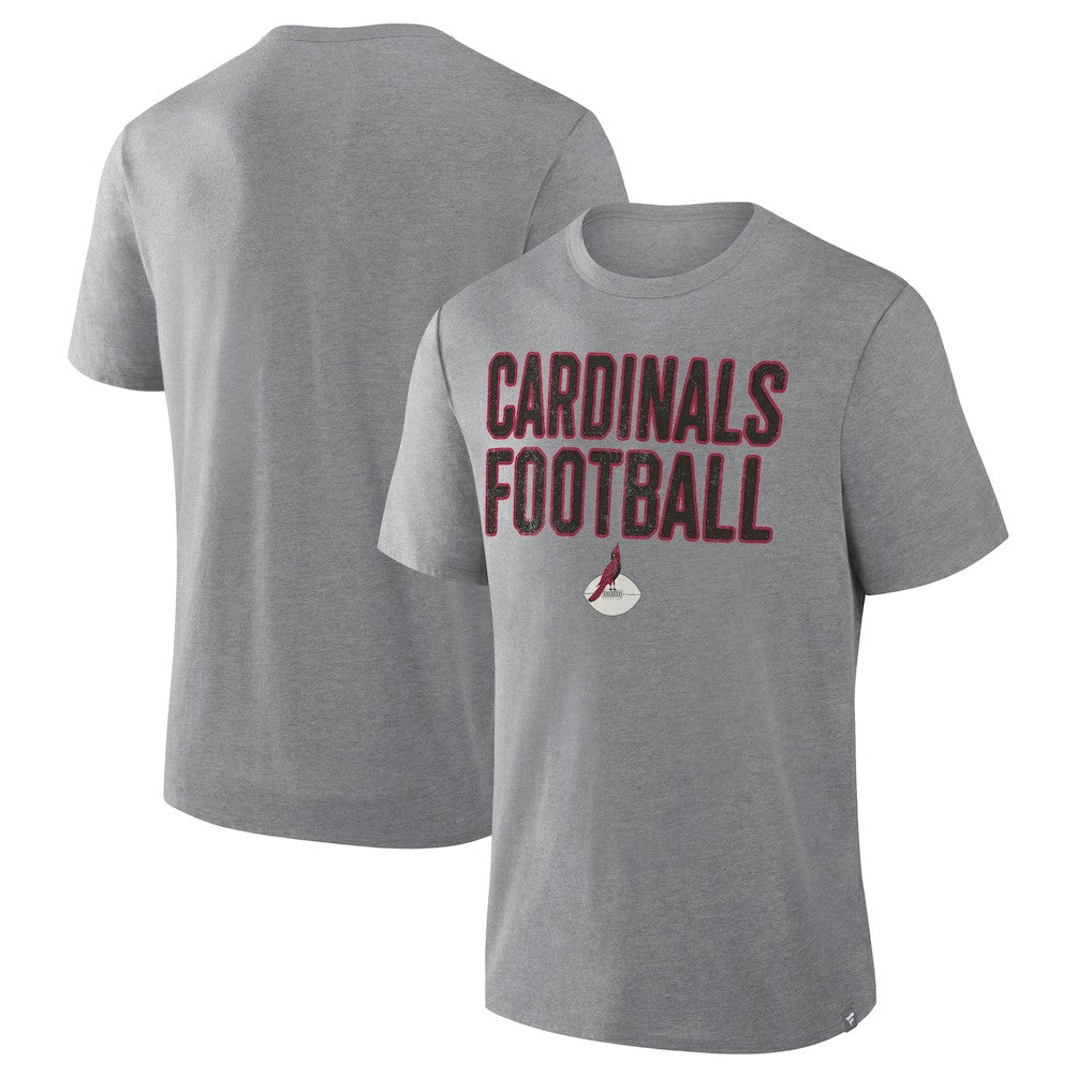 Arizona Cardinals First Down Tribute Tri-Blend T-Shirt - Heather Gray on sale