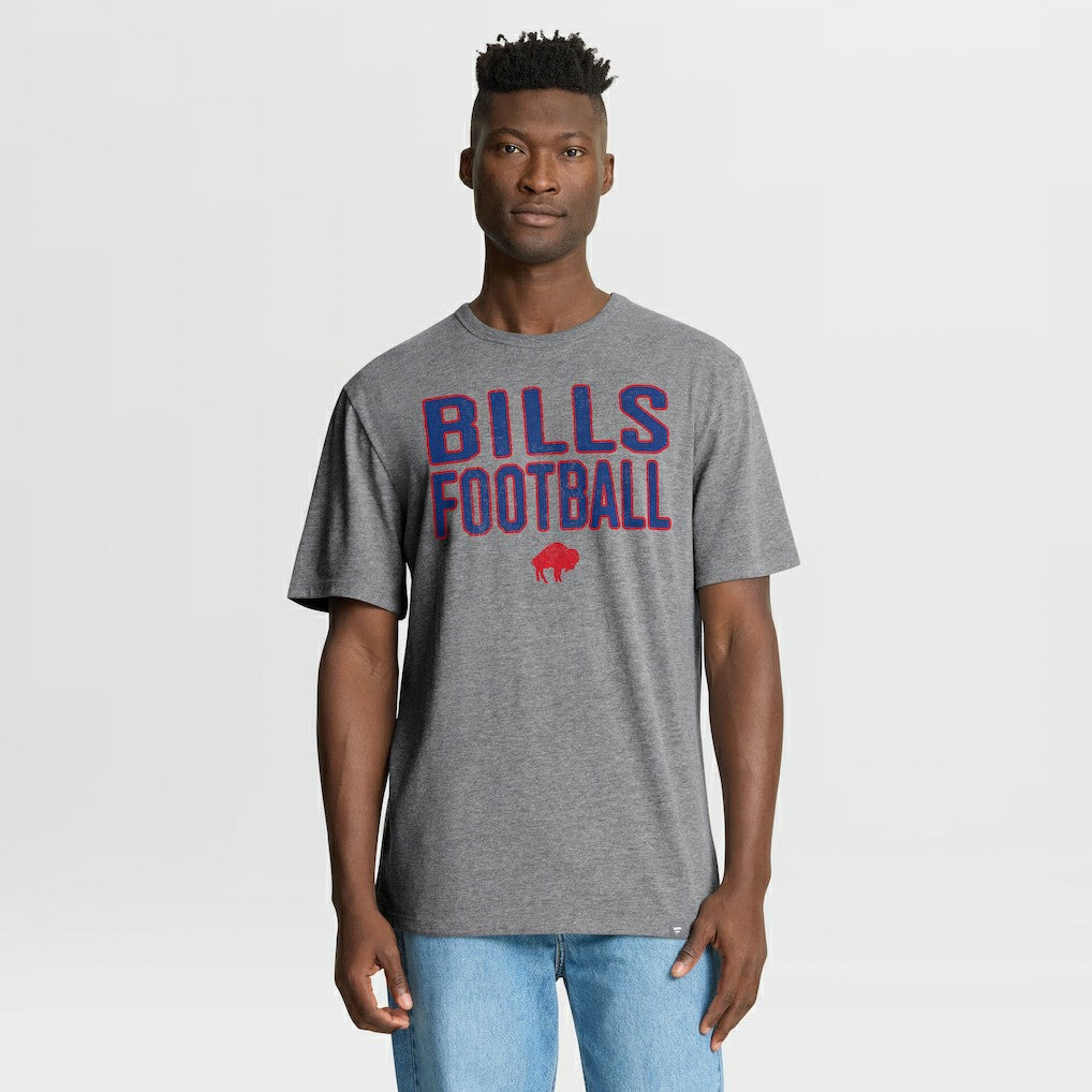 Buffalo Bills First Down Tribute Tri-Blend T-Shirt - Heather Gray cheap
