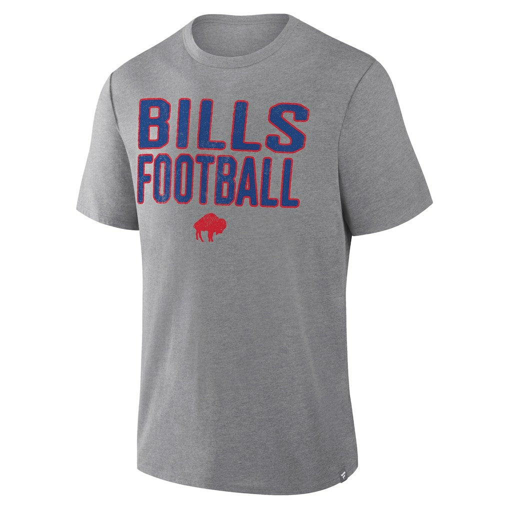 Buffalo Bills First Down Tribute Tri-Blend T-Shirt - Heather Gray cheap