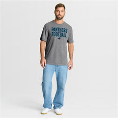 Carolina Panthers First Down Tribute Tri-Blend T-Shirt - Heather Gray outlet