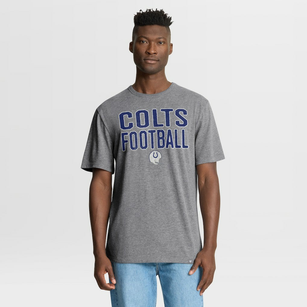 Indianapolis Colts First Down Tribute Tri-Blend T-Shirt - Heather Gray on sale