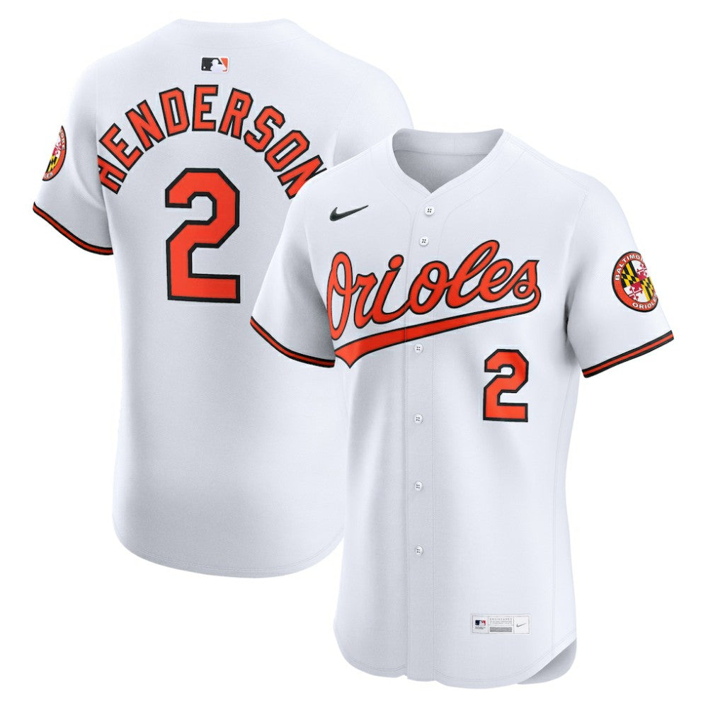 Gunnar Henderson Baltimore Orioles Home Elite Jersey White