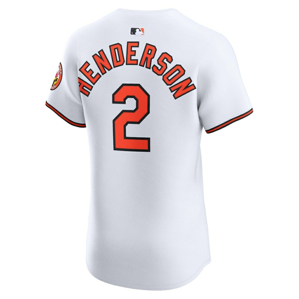 Gunnar Henderson Baltimore Orioles Home Elite Jersey White