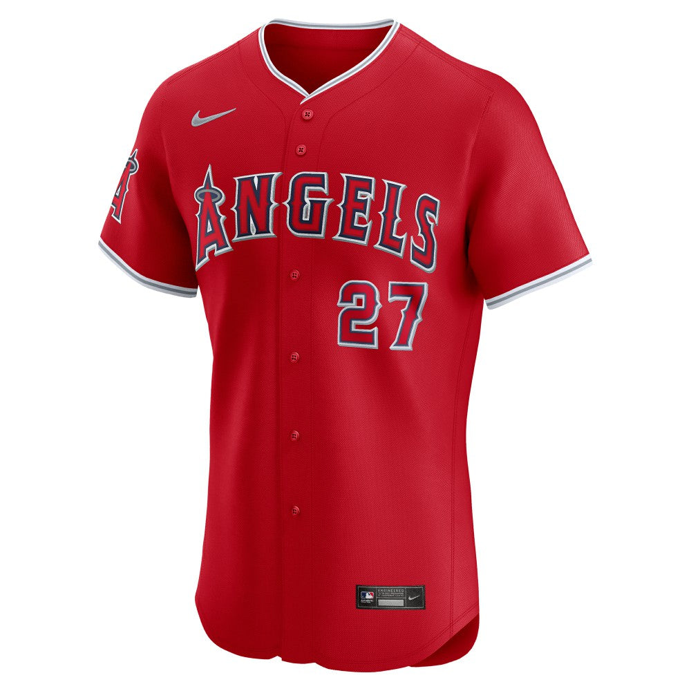 Mike Trout Los Angeles Angels Alternate Elite Jersey Red