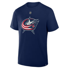 Zach Werenski Columbus Blue Jackets Fanatics Authentic Stack Name & Number T-Shirt - Navy T-shirts