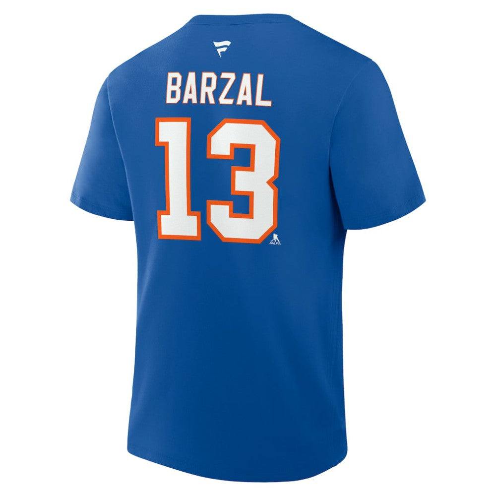 Mathew Barzal New York Islanders Fanatics Authentic Stack Name & Number T-Shirt - Royal T-shirts
