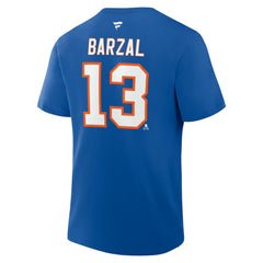 Mathew Barzal New York Islanders Fanatics Authentic Stack Name & Number T-Shirt - Royal T-shirts
