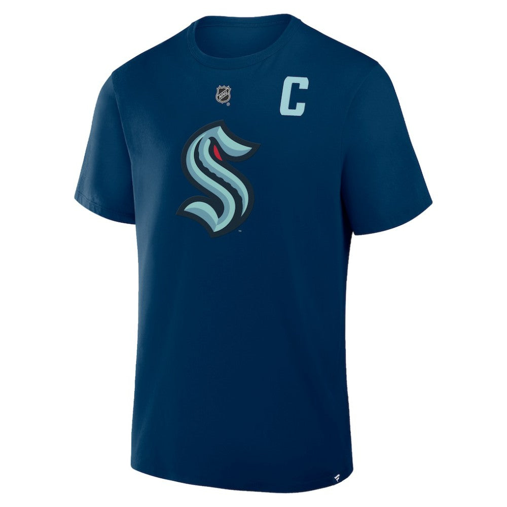 Jordan Eberle Seattle Kraken Fanatics Authentic Stack Name & Number T-Shirt - Navy T-shirts