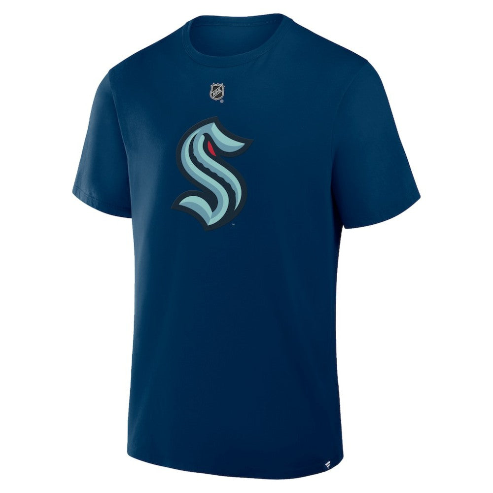 Philipp Grubauer Seattle Kraken Fanatics Authentic Stack Name & Number T-Shirt - Navy T-shirts