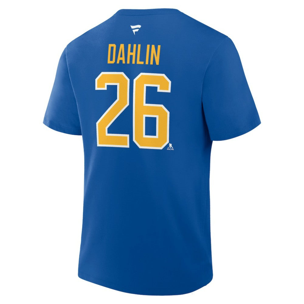 Rasmus Dahlin Buffalo Sabres Fanatics Authentic Stack Name & Number T-Shirt - Royal T-shirts
