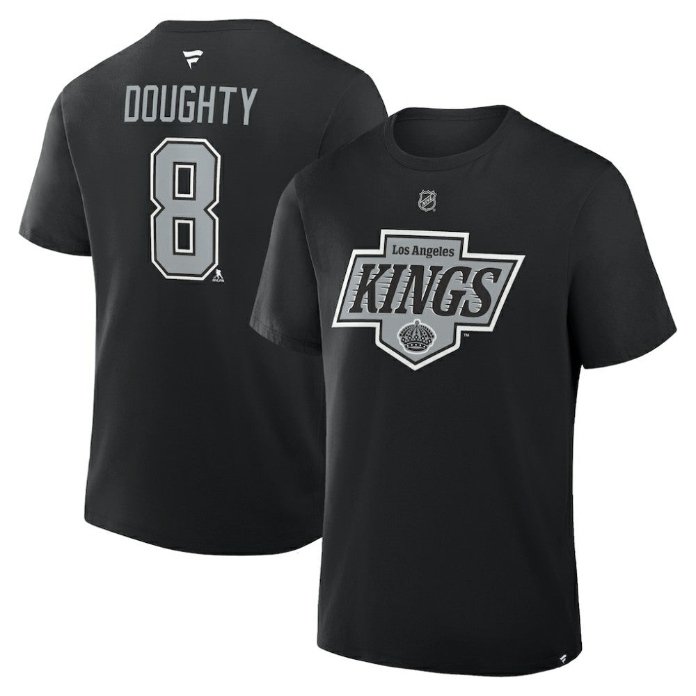 Drew Doughty Los Angeles Kings Fanatics Authentic Stack Name & Number T-Shirt - Black T-shirts