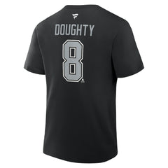 Drew Doughty Los Angeles Kings Fanatics Authentic Stack Name & Number T-Shirt - Black T-shirts