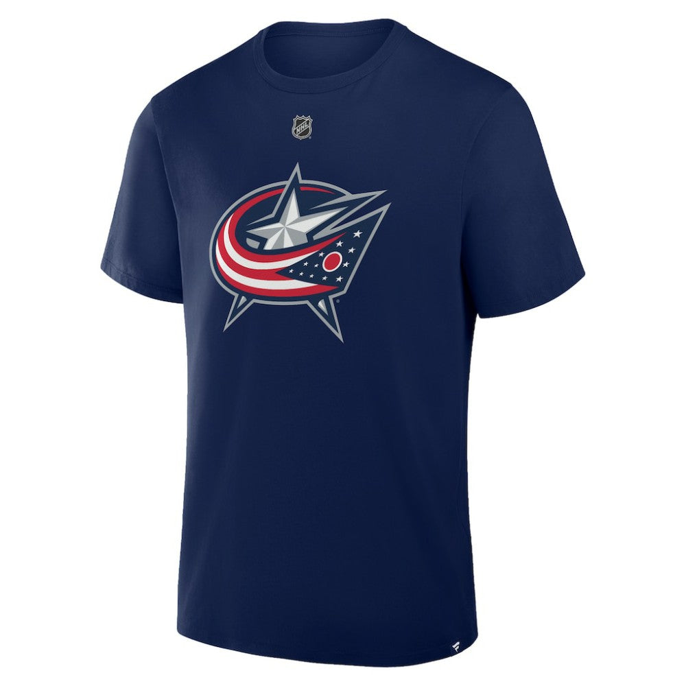 Adam Fantilli Columbus Blue Jackets Fanatics Authentic Stack Name & Number T-Shirt - Navy T-shirts