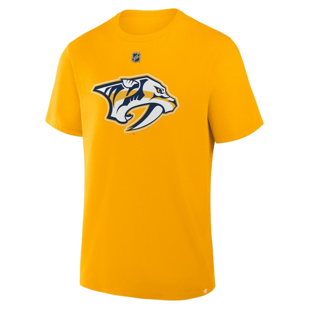 Ryan O'Reilly Nashville Predators Fanatics Authentic Stack Name & Number T-Shirt - Gold T-shirts