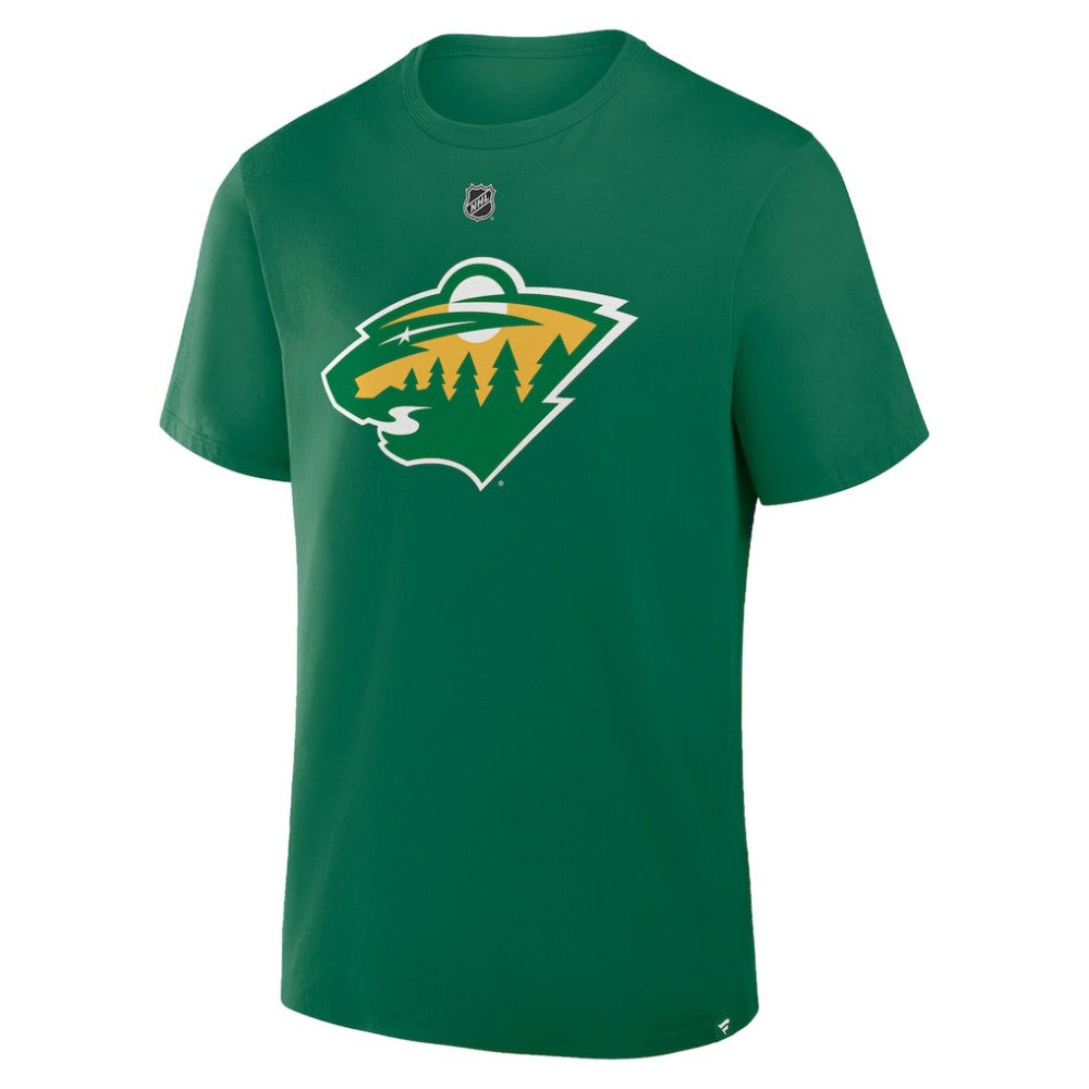 Matthew Boldy Minnesota Wild Fanatics Authentic Stack Name & Number T-Shirt - Kelly Green T-shirts