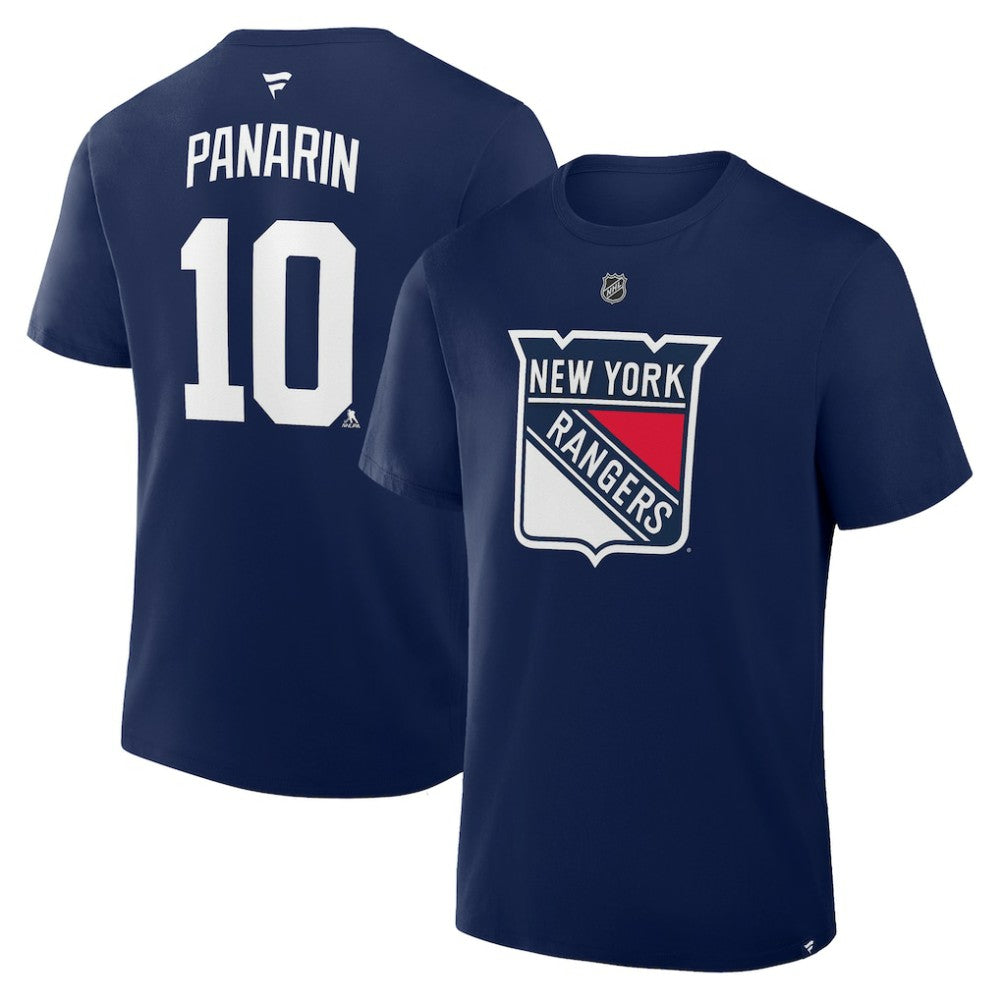 Artemi Panarin New York Rangers Fanatics Authentic Stack Name & Number T-Shirt - Navy T-shirts