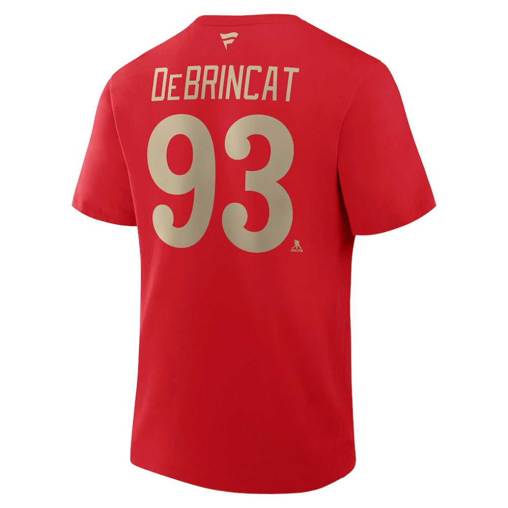 Alex DeBrincat Detroit Red Wings Fanatics Authentic Stack Name & Number T-Shirt - Red T-shirts
