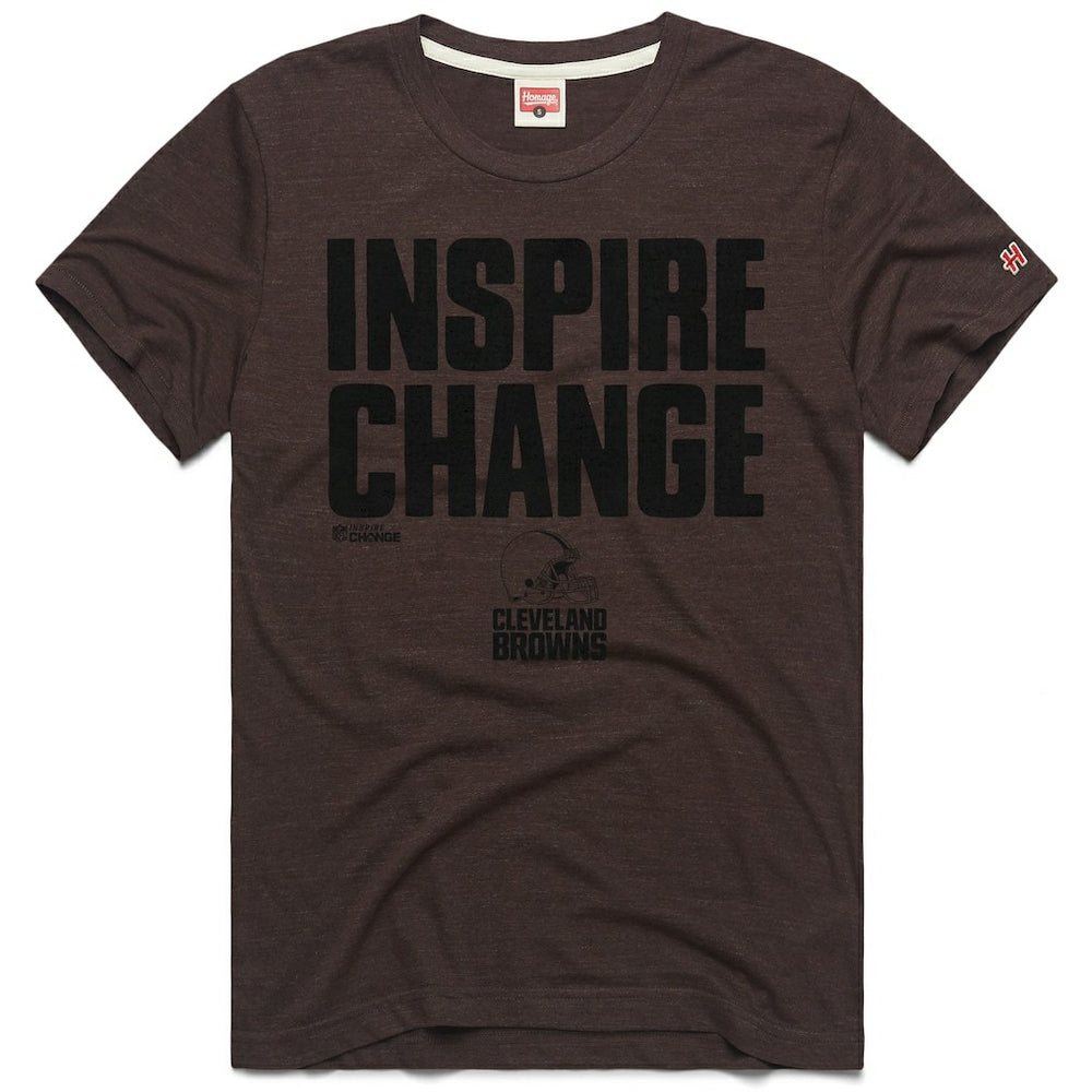 Cleveland Browns Homage Unisex 2024 Inspire Change Tri-Blend T-Shirt - Brown online