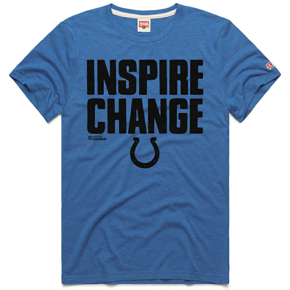 Indianapolis Colts Homage Unisex 2024 Inspire Change Tri-Blend T-Shirt - Royal online