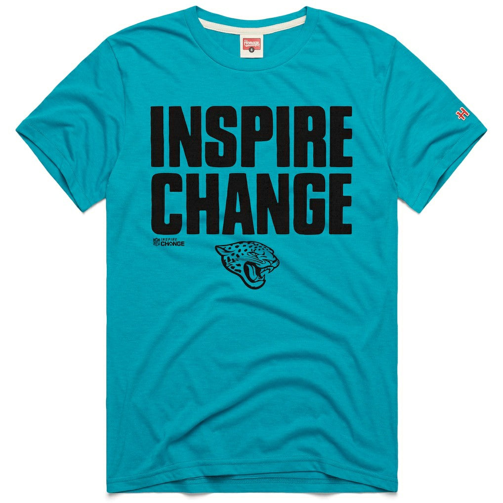 Jacksonville Jaguars Homage Unisex 2024 Inspire Change Tri-Blend T-Shirt - Teal online