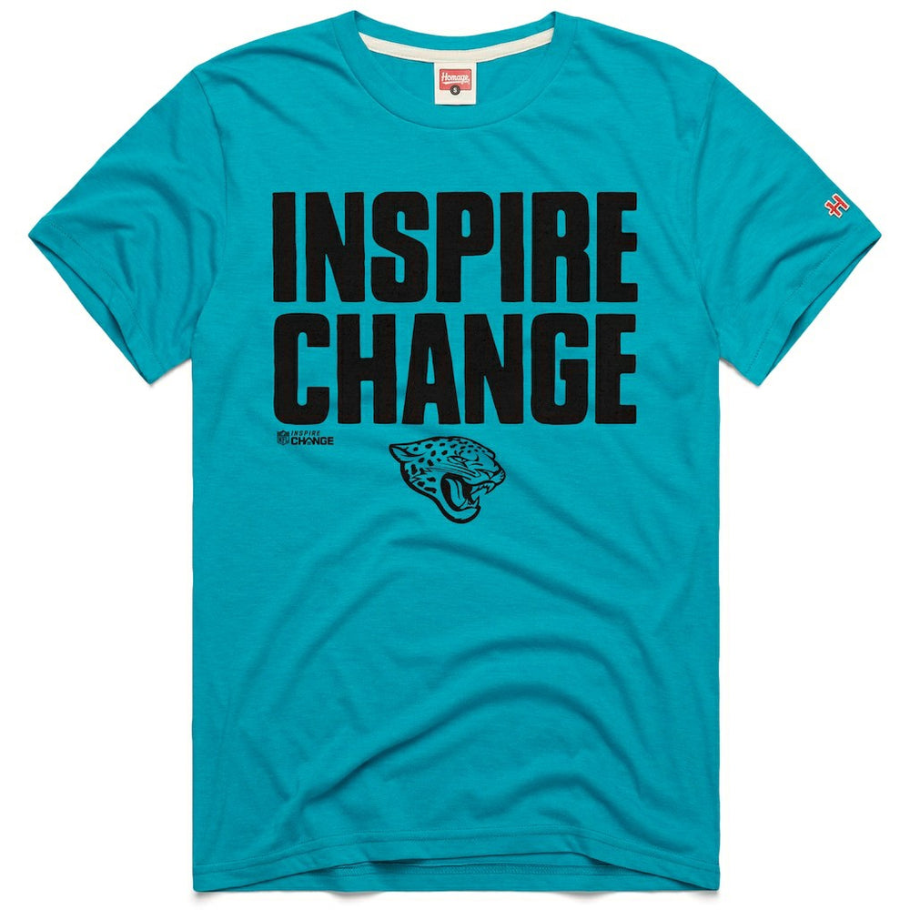 Jacksonville Jaguars Homage Unisex 2024 Inspire Change Tri-Blend T-Shirt - Teal online