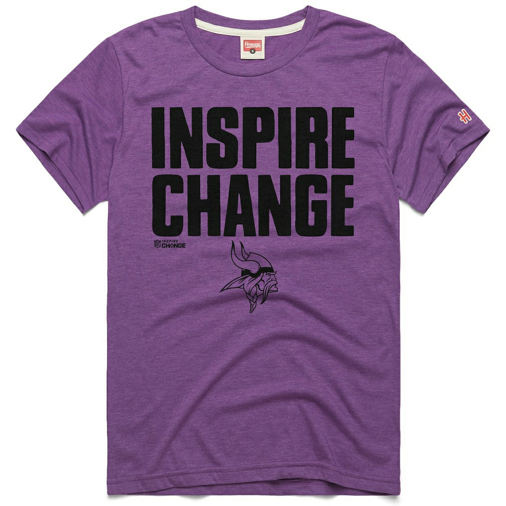 Minnesota Vikings Homage Unisex 2024 Inspire Change Tri-Blend T-Shirt - Purple on sale