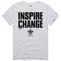 New Orleans Saints Homage Unisex 2024 Inspire Change Tri-Blend T-Shirt - Ash sale