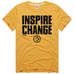 Pittsburgh Steelers Homage Unisex 2024 Inspire Change Tri-Blend T-Shirt - Gold on sale