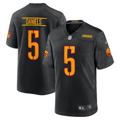 Jayden Daniels Washington Commanders Alternate Game Player Jersey - Black cheap