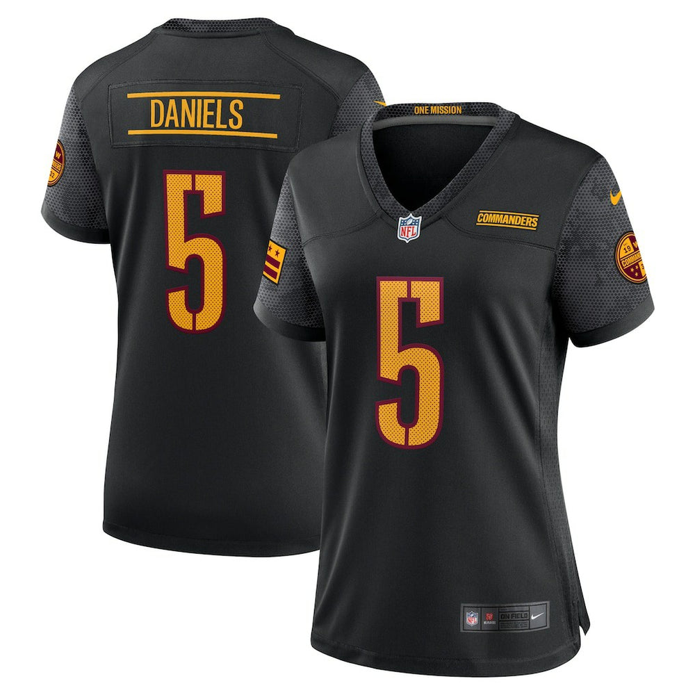 Jayden Daniels Washington Commanders Women's Alternate Game Player Jersey - Black outlet