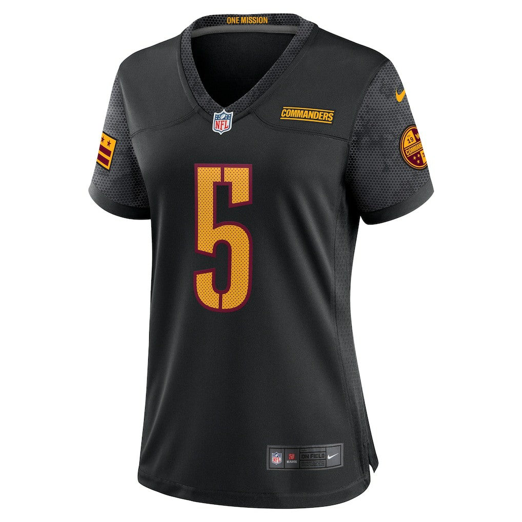 Jayden Daniels Washington Commanders Women's Alternate Game Player Jersey - Black outlet