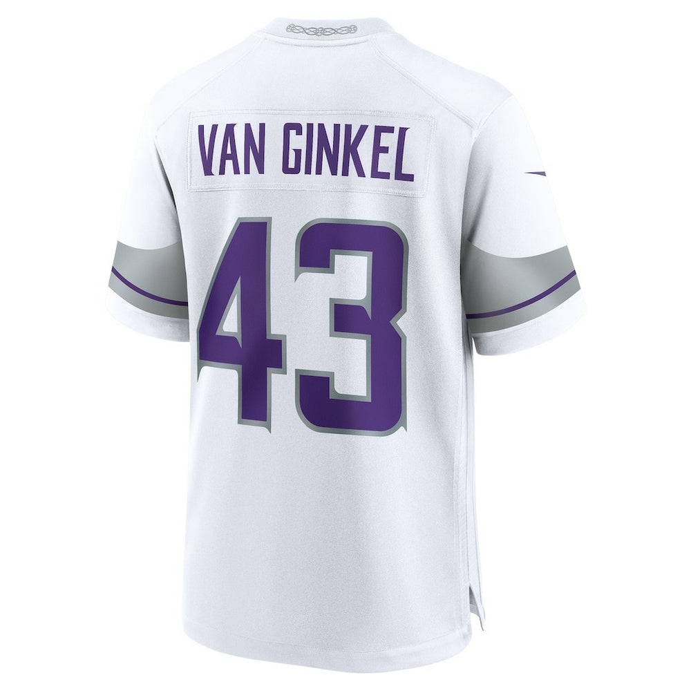 Andrew Van Ginkel Minnesota Vikings Alternate Game Jersey - White discount