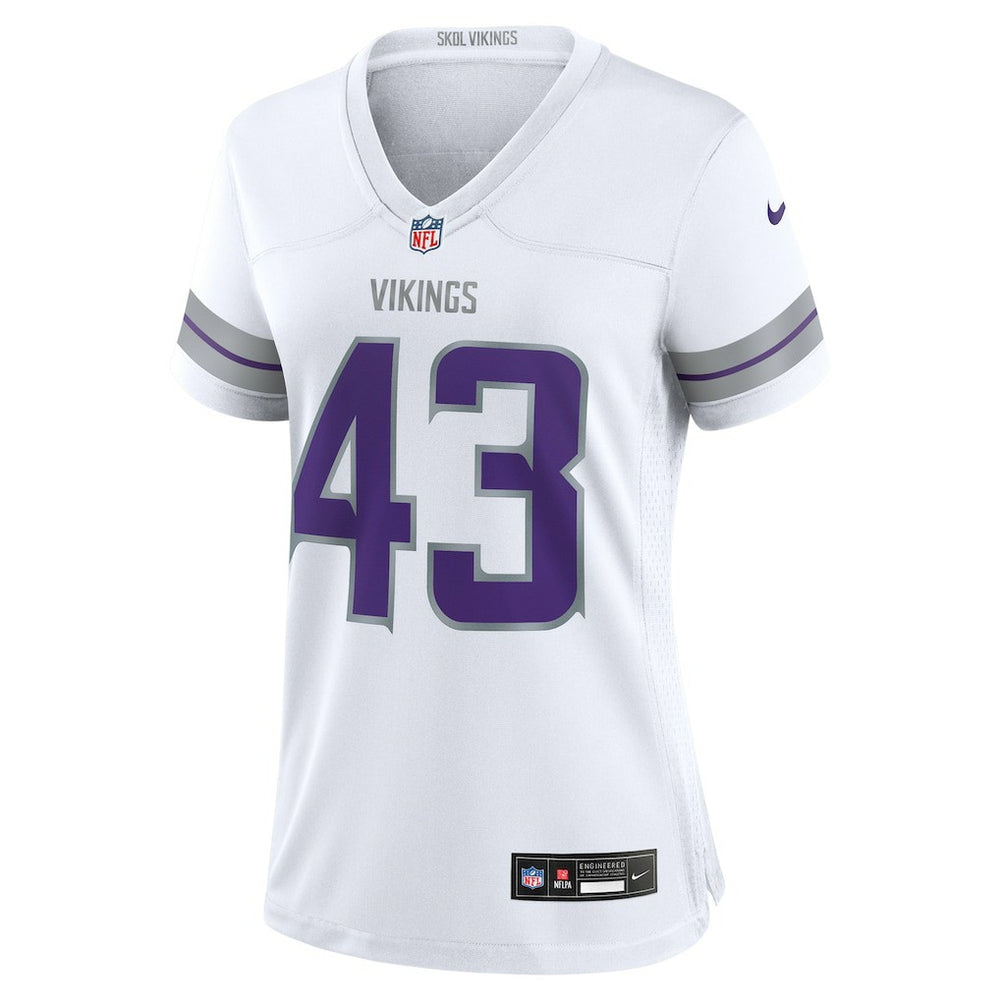 Andrew Van Ginkel Minnesota Vikings Women's Alternate Game Jersey - White discount