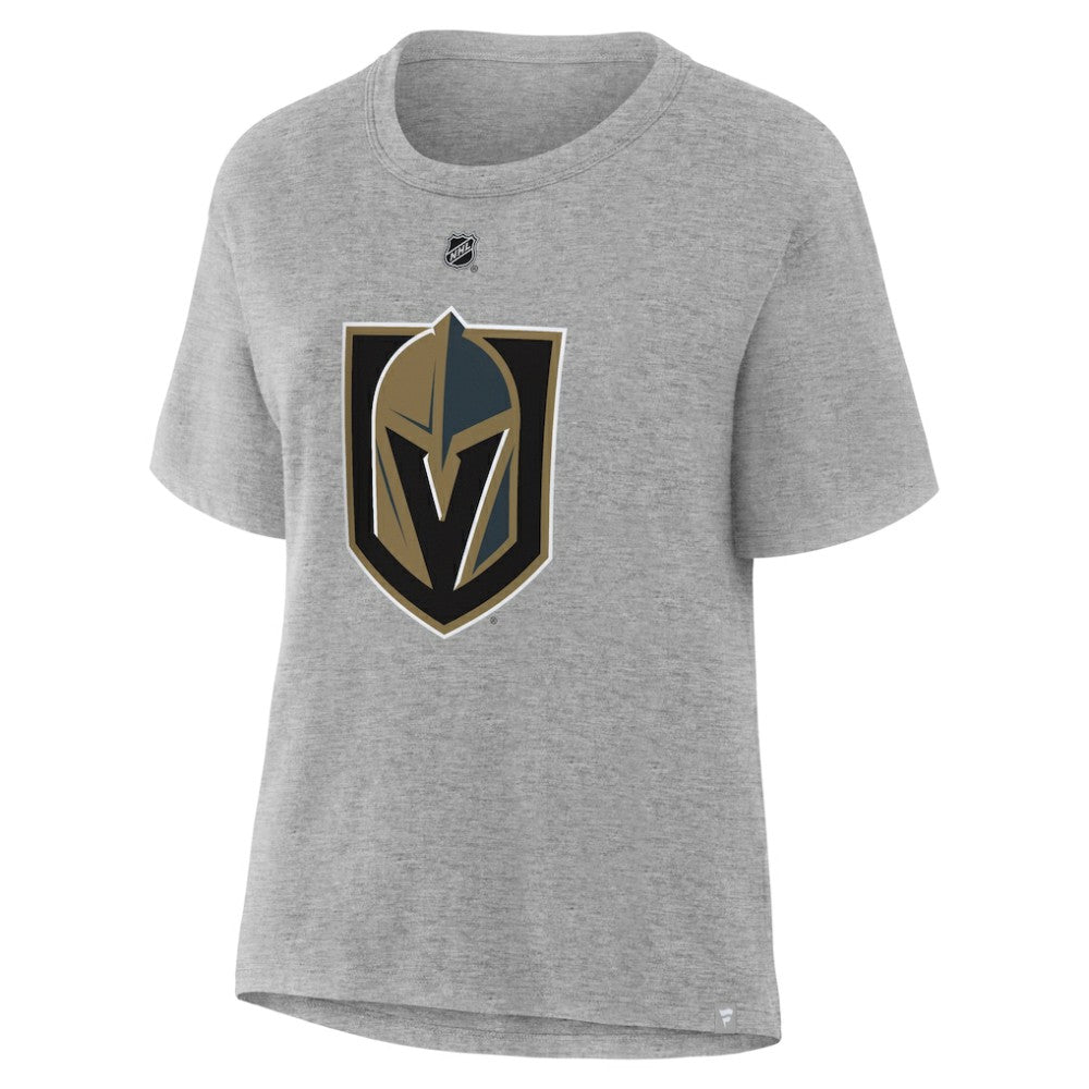 Jack Eichel Vegas Golden Knights Fanatics Women's Authentic Stack Name & Number T-Shirt - Heather Gray T-shirts