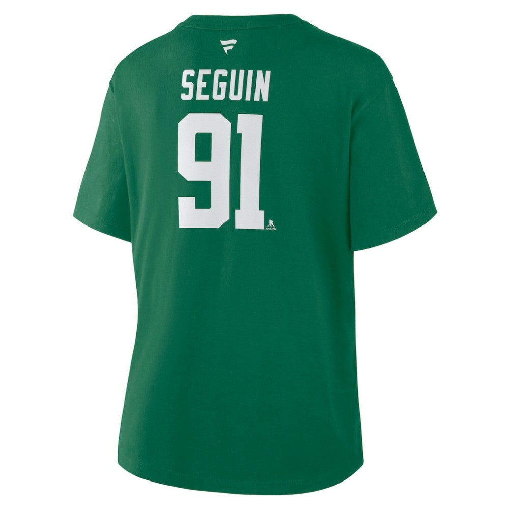 Tyler Seguin Dallas Stars Fanatics Women's Authentic Stack Name & Number T-Shirt - Kelly Green T-shirts