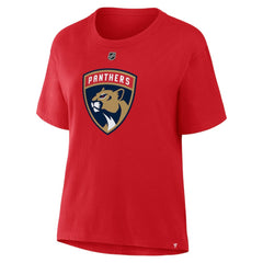Matthew Tkachuk Florida Panthers Fanatics Women's Authentic Stack Name & Number T-Shirt - Red T-shirts