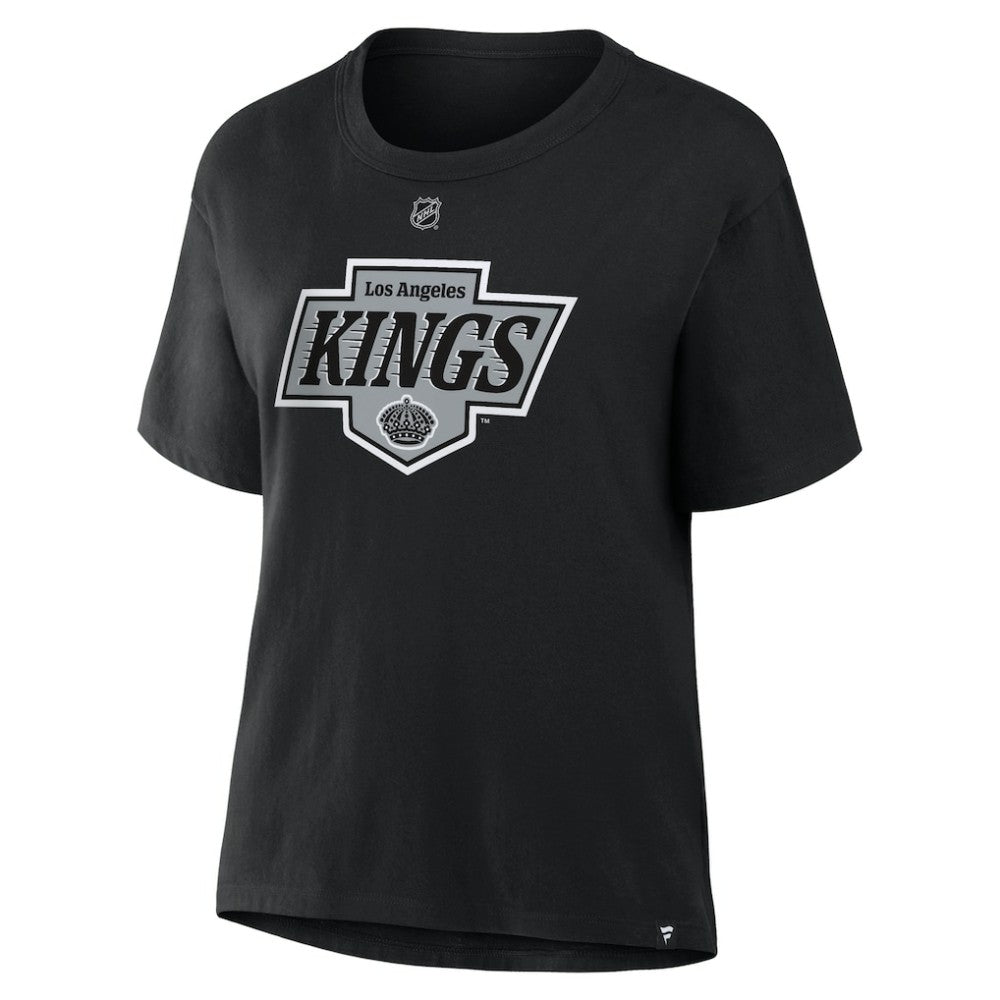 Drew Doughty Los Angeles Kings Fanatics Women's Authentic Stack Name & Number T-Shirt - Black T-shirts