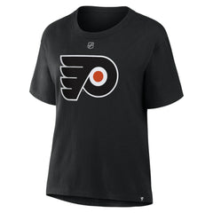 Matvei Michkov Philadelphia Flyers Fanatics Women's Authentic Stack Name & Number T-Shirt - Black T-shirts