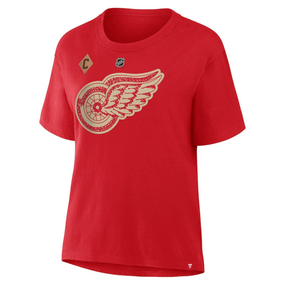 Dylan Larkin Detroit Red Wings Fanatics Women's Authentic Stack Name & Number T-Shirt - Red T-shirts