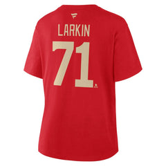 Dylan Larkin Detroit Red Wings Fanatics Women's Authentic Stack Name & Number T-Shirt - Red T-shirts