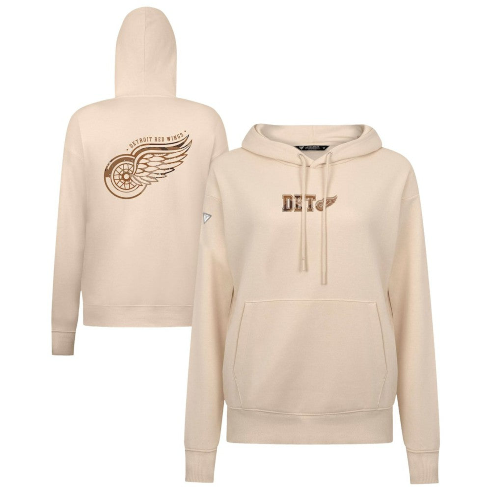 Detroit Red Wings Levelwear Women's Desert Camo Adorn Battalion Pullover Hoodie - Khaki Hoodies