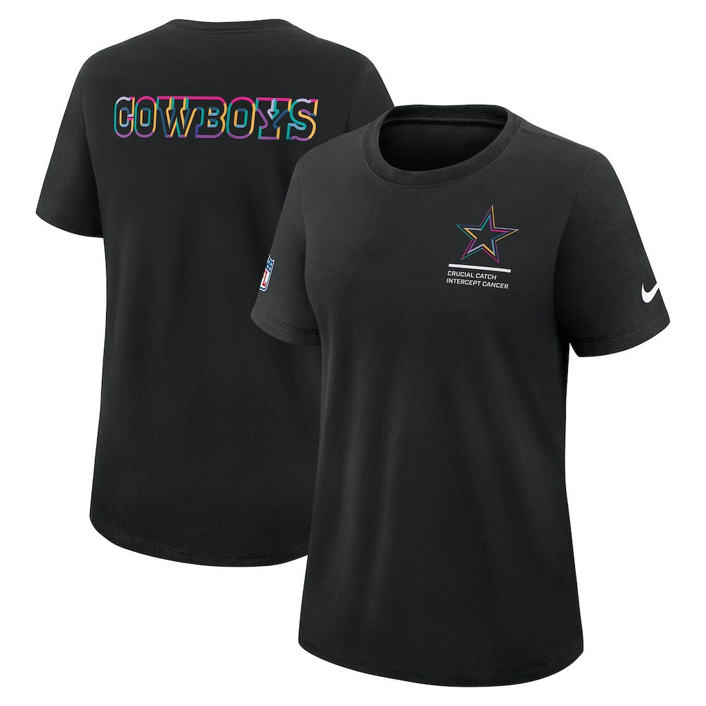 Dallas Cowboys Women's 2025 NFL Crucial Catch Tri-Blend Dri-FIT T-Shirt - Black online