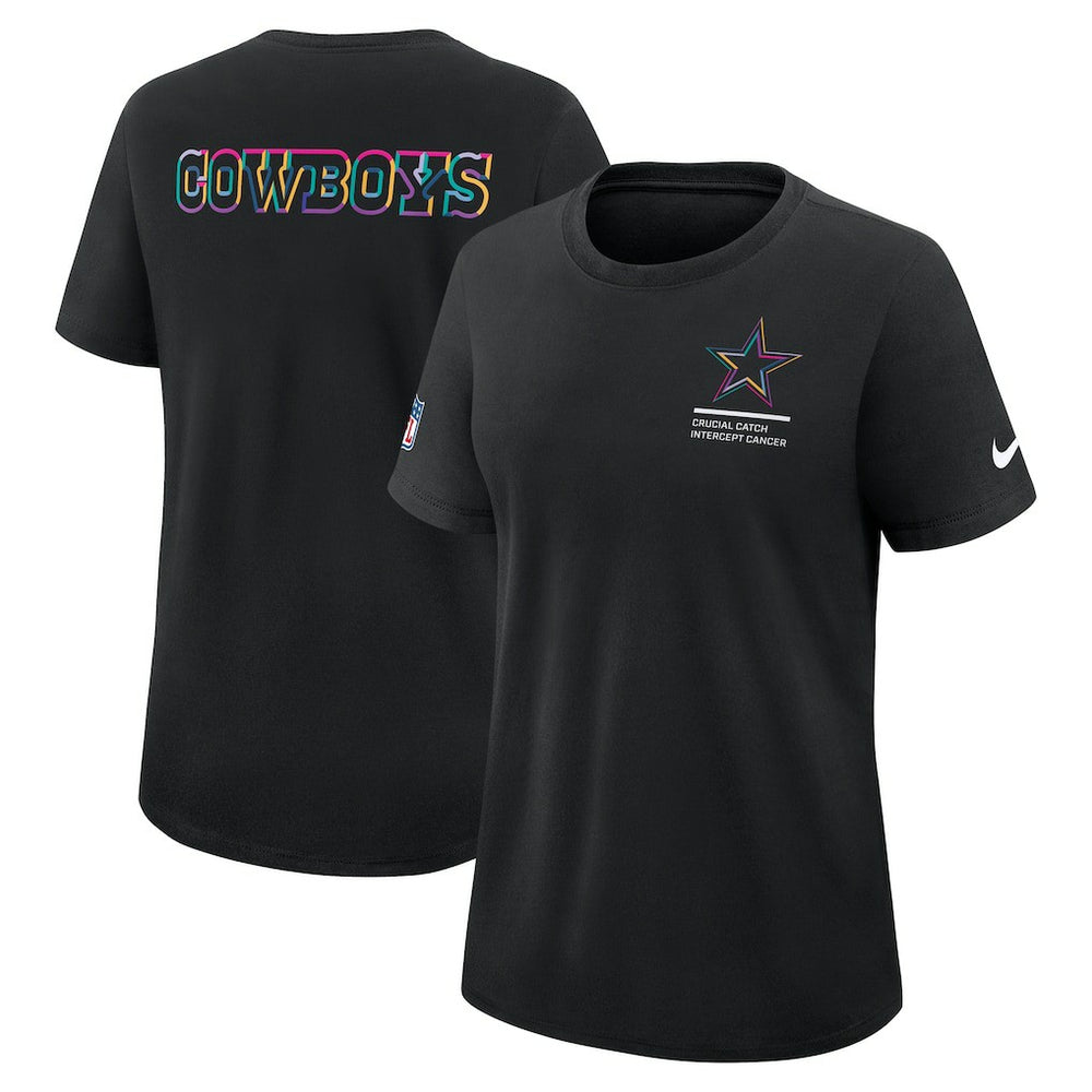 Dallas Cowboys Women's 2025 NFL Crucial Catch Tri-Blend Dri-FIT T-Shirt - Black online